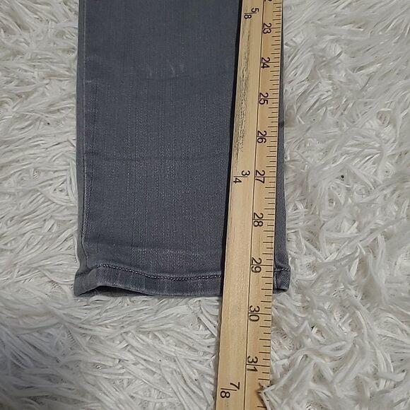 Hudson Women's Nico Mid Rise Super Skinny - Trooper Grey Size 27 - Picture 15 of 15